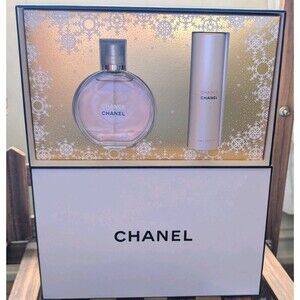 Chanel Chance Eau Tendre EDT Signature Box Set - 1.7 fl oz + Travel Spray